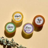 수제 허브 비누 4종 선물 세트 캐모마일 로즈마리 라벤더 황토 솝