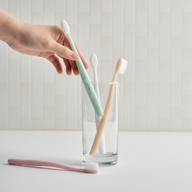 허브이야기,아침연한 숨쉬는 칫솔 부드러운 이중 미세모